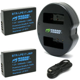 Wasabi Power (2-pack) Canon LP-E17 LPE17 Battery and Dual USB Charger for Select Canon EOS Camera