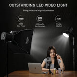 Ulanzi LT026 100W Compact COB LED Video Light 5600K CCT Daylight CRI 95+ with Bowens Accessory Mount