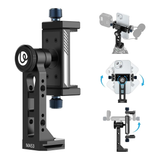 Ulanzi MA53 Arca-Type Phone Holder with Ball Head, Dual Cold Shoe Mount, and 1/4" Attachment Holes