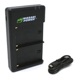 Wasabi Power NP-F750 4900mAh 2pcs Battery and Dual USB Charger for Select Sony Digital Video Camera