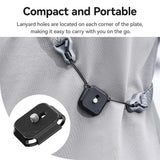 Ulanzi Uka Quick Release Plate & Base Mount with Safety Lock - 20kg Load Capacity for Cameras