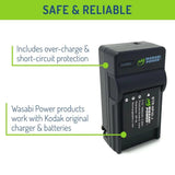 Wasabi Power NP-40 NP40 1600mAh 2pcs Battery & Dual Charger for Kodak & Casio Exilim Digital Cameras