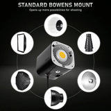 Ulanzi LT026 100W Compact COB LED Video Light 5600K CCT Daylight CRI 95+ with Bowens Accessory Mount