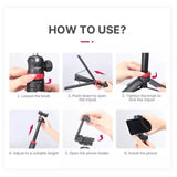 Ulanzi MT-44 + REMOTE Extendable Folding Vlog Tripod, Camera & Phone Mount for Vlogging Live Selling