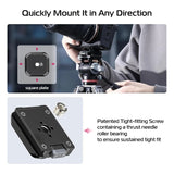 Ulanzi Uka Quick Release Plate & Base Mount with Safety Lock - 20kg Load Capacity for Cameras