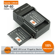 DSTE NP-60 Replacement Battery or Charger for Casio Exilim EX-S10 EX-S10BE EX-Z80 EX-Z9SR Exilim Zoom EX-Z19