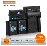 DSTE DMW-BMB9 1500mAh Battery and Charger for Leica DC9 FZ100 FZ48