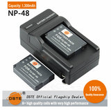 DSTE NP-48 Replacement Battery or Charger for Fujifilm XQ1 XQ2