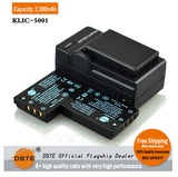 DSTE KLIC-5001 2300mAh Battery and Charger for Kodak DX7590 Z730