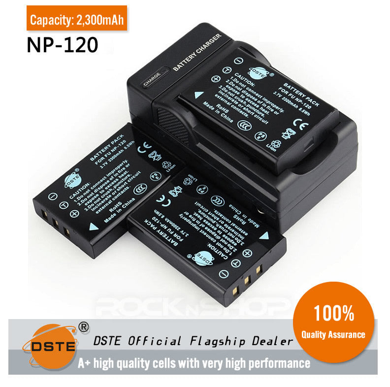 DSTE NP-120 NP120 D-Li7 Replacement Battery or Charger DC29 for  Fuji FinePix 603, FinePix F10, FinePix F10 Zoom, FinePix F11, FinePix F11 Zoom, FinePix M603, FinePix M603 Zoom