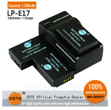 DSTE Replacement LP-E17 Battery or Charger for Canon EOS M3 750D 760D T6i T6s 8000D Kiss X8i