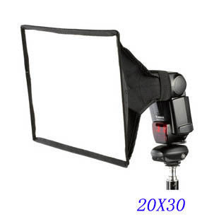 20 X 30cm General Foldable Soft Box Flash Diffuser for Canon Nikon Sony Minolta BHU2