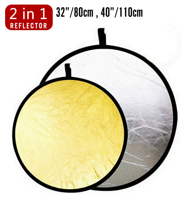 Studio Lighting 2-in-1 diffuser Light Multi Collapsible Disc Reflector