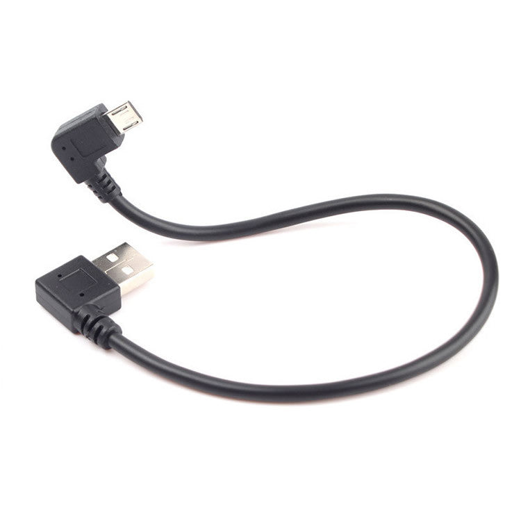 20cm USB 2.0 Left Angled USB to Micro Data / Charging Cable