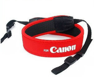 Rubber Camera Strap Red For Canon 50D 40D 30D 5D 450D 1000D