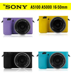 Silicone Rubber Case for Sony Alpha A5000 A5100 A5500 16-50mm