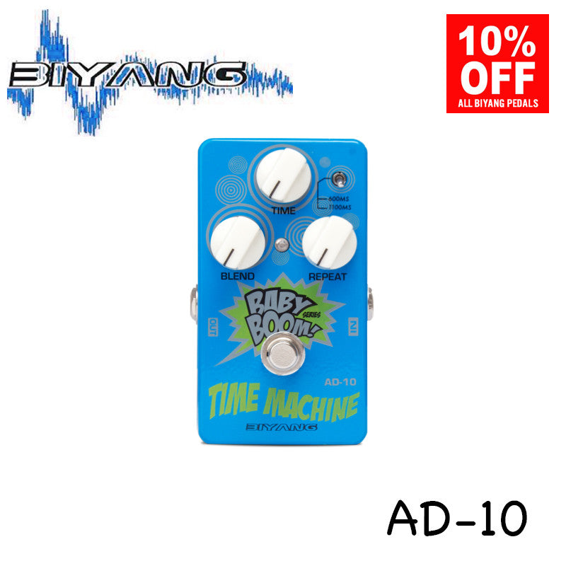 Biyang AD-10 Time Machine Analog Delay Guitar Effect Pedal (Babyboom Series)