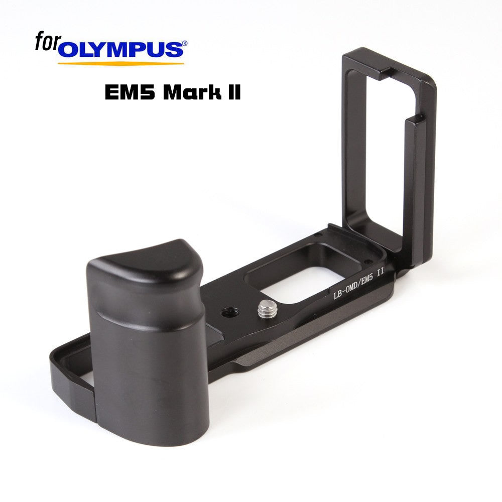 Quick Release QR L Shape Plate Grip Camera Bracket Holder for Olympus OMD E-M5 EM5 Mark II