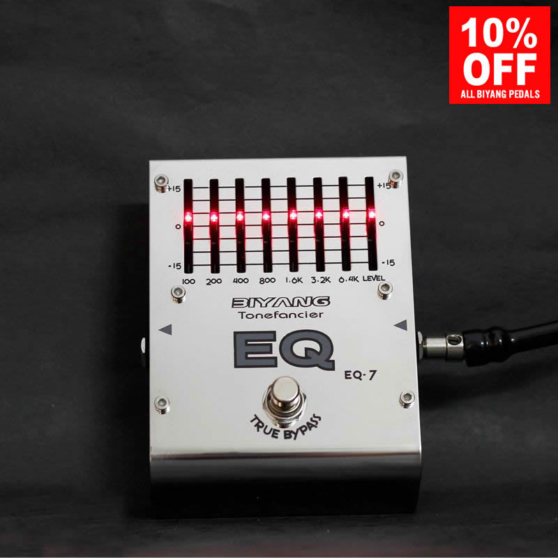 Biyang EQ-7 7 Band Equalizer Guitar Effect Pedal (ToneFancier Series)