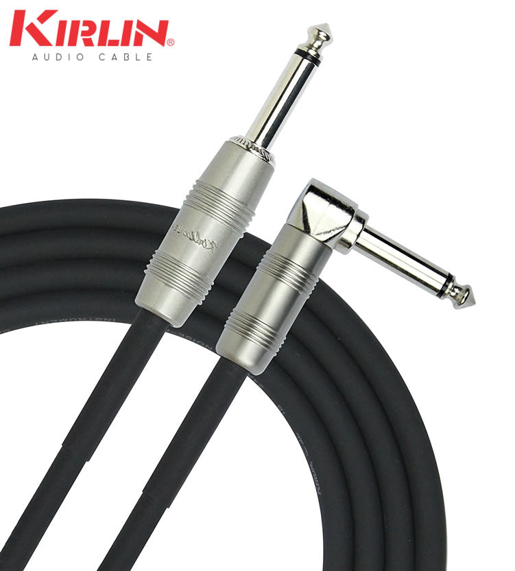 KIRLIN IP-202PR Straight to Right Angle 1/4" Plug Guitar Cable