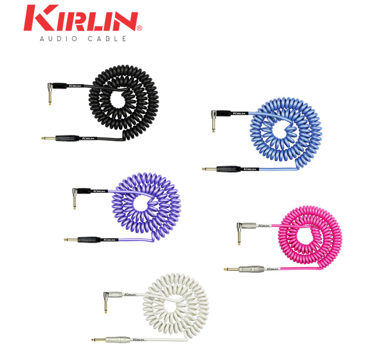 KIRLIN IPK-222BFGL Premium Coil Instrument Guitar Cable