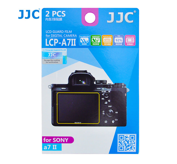 JJC LCD Guard Film for Sony α9, a7S II, a7R II, A7II, a7R III, ILCE-7M2, ILCE-7RM2, ILCE-7SM2