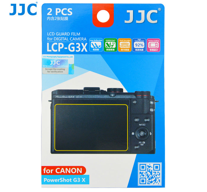 JJC LCD Guard Film for CANON PowerShot G3 X
