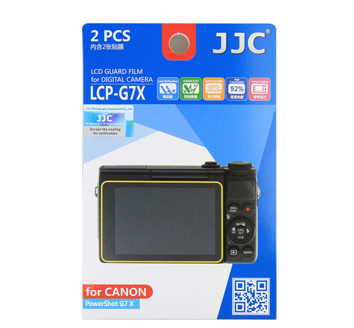JJC LCD Guard Film for Canon PowerShot G9 X MarkII, G7X Mark II, EOS M6, G5X, G9X, G7X