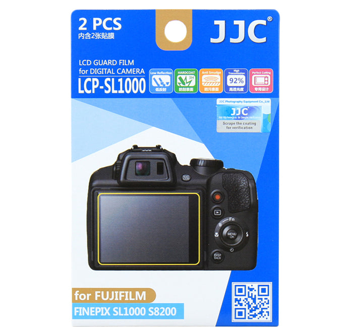 JJC LCD Guard Film for FUJIFILM FINEPIX SL1000/S8200