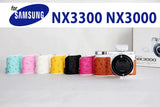 Ostrich Skin Half Case For Samsung NX3000 NX3300