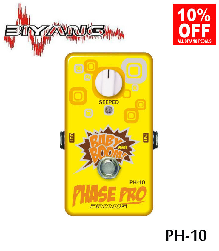 Biyang PH-10 Phase Pro Phaser Guitar Effect Pedal (Babyboom Series)