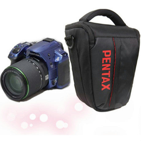 Triangular Bag with Strap & Raincover for Pentax