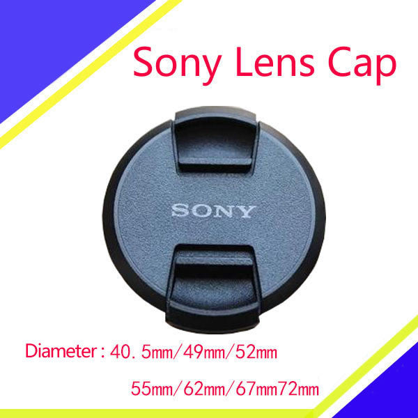 Snap-on Lens Cap Cover with Cord for Sony