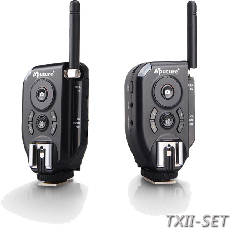 Aputure TXII-set Trigmater Plus II 2.4G Wireless Flash Trigger for Canon Nikon Pentax Olympus DSLR