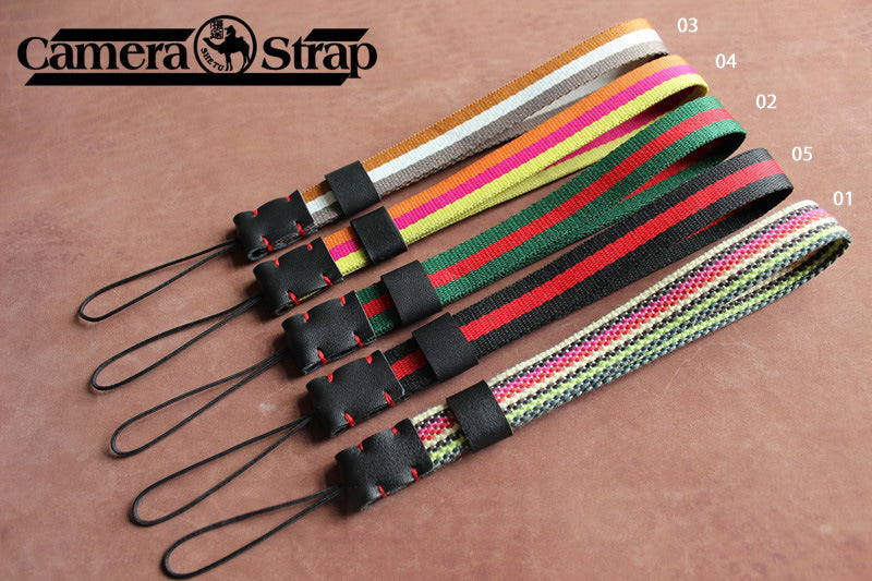 Striped Camera Wrist Strap for Sony Fujifilm Instax