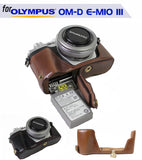 Leather Half Case for Olympus OM-D E-M10 III