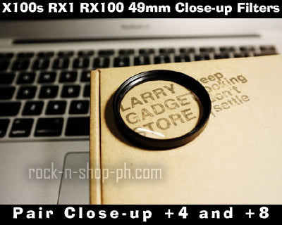 [Larry Gadget Store] 49mm Pair NL4 NL8 Close-up Filters for X100s RX1 RX100