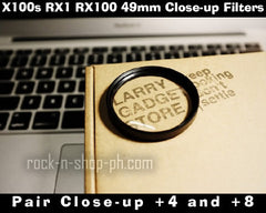 [Larry Gadget Store] 49mm Pair NL4 NL8 Close-up Filters for X100s RX1 RX100