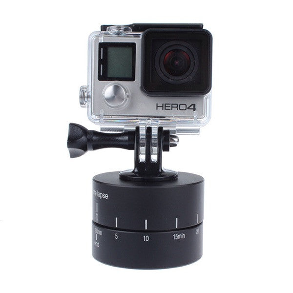 360 Degrees Panning Rotating Time Lapse Stabilizer Tripod Adapter for Gopro DSLR