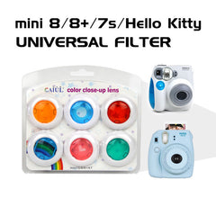 Caiul 6pcs Color Filter Close-Up Lens for Fujifilm Instax Mini 8 /7S /Hello Kitty