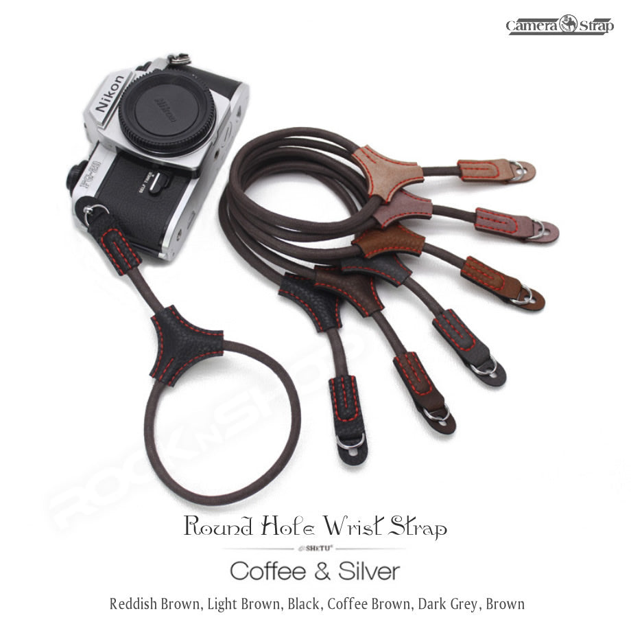 Round Hole Camera Wrist Strap for Fujifilm Sony Nikon