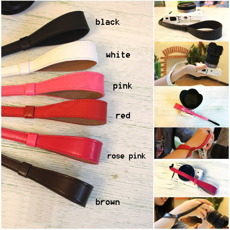 Shetu Leather Wrist Strap for Sony Pentax Samsung Fujifilm