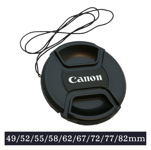 Snap-on Lens Cap Cover with Cord for Canon