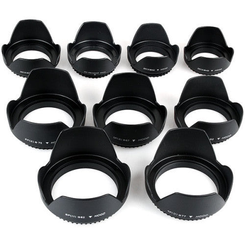 DC-SN Flower Shape Screw Mount Camera Lens Hood