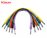 KIRLIN I6-241 1FT 1/4-Inch Plugs Colored Guitar Patch Cable
