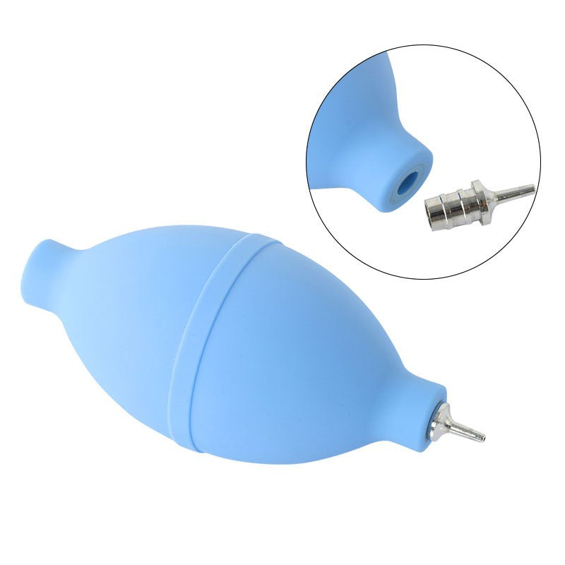 Blue Mini Air Dust Blower with Metal Nozzle