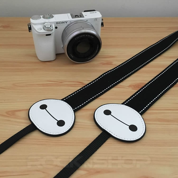 Cartoon Robot Camera Strap for DSLR Nikon Canon Instax