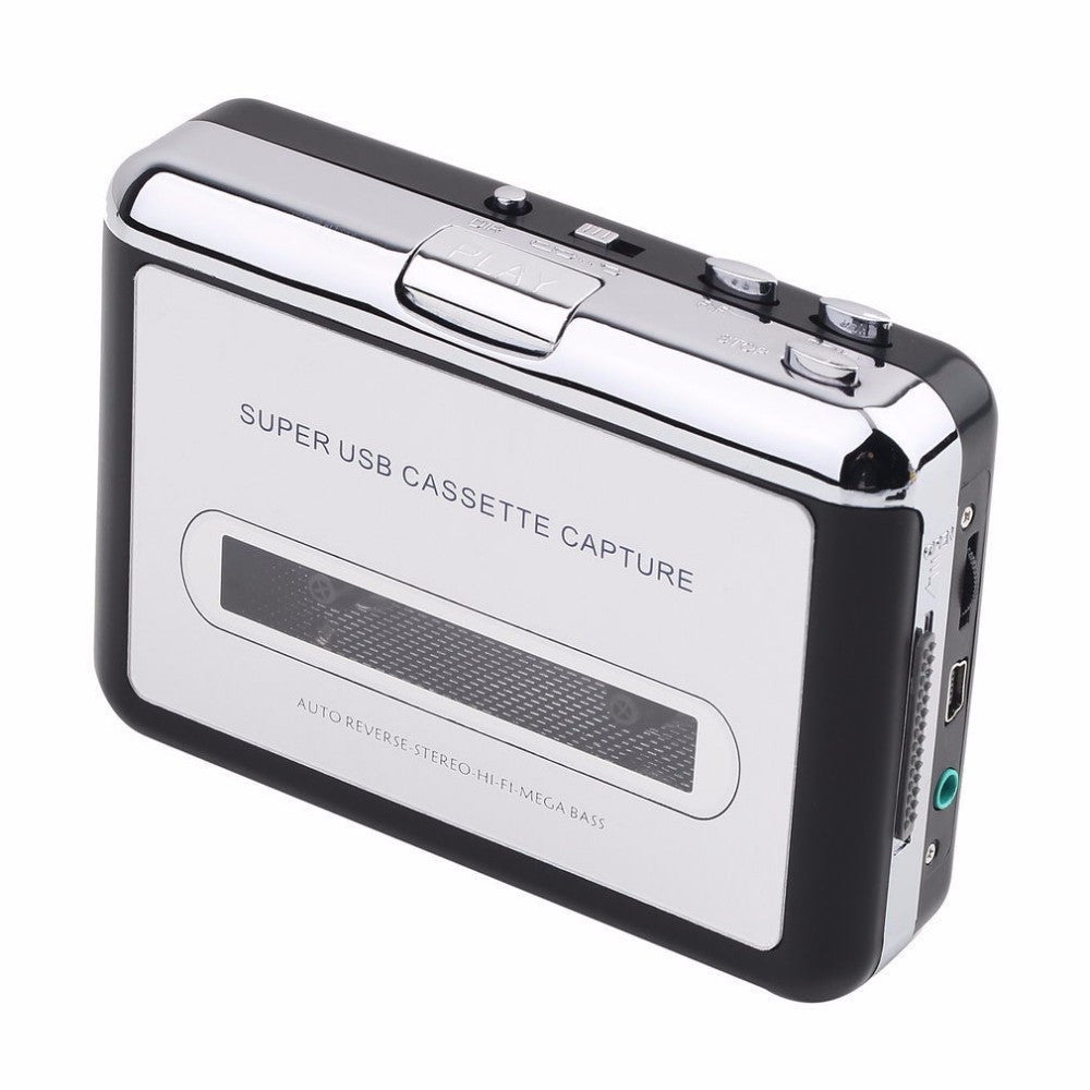 USB Cassette to MP3 Converter Capture Audio Music Player Tape to PC