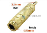 Microphone Adapter, 3.5mm Male to 6.5mm Female