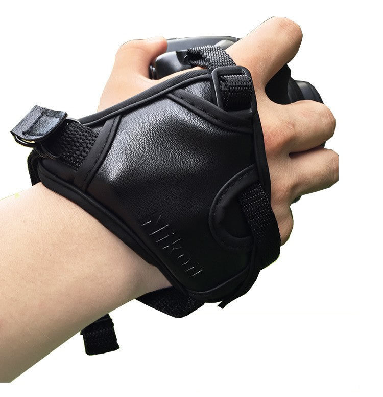 Leather Camera Grip Hand Strap for DSLR Cameras